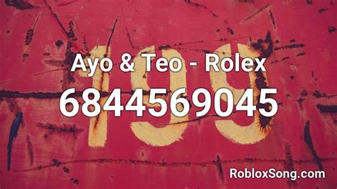 aye & teo rolex roblox id|true facts about the aye.